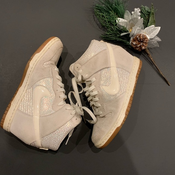 Nike Shoes - Nike Iridescent Women's Dunk Sky Hi Premium